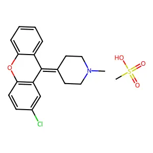 CLOPIPAZAN MESYLATE structure