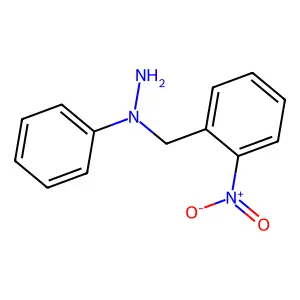 1-[(2-nitrophenyl)methyl]-1-phenylhydrazine structure