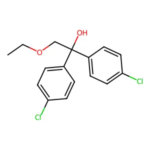 1,1-bis(4-chlorophenyl)-2-ethoxyethanol structure