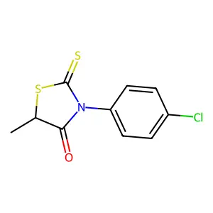 Rhodanine, 3-(p-chlorophenyl)-5-methyl- structure