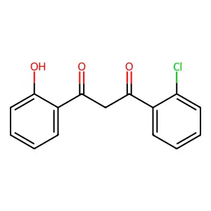 1-(2-chlorophenyl)-3-(2-hydroxyphenyl)propane-1,3-dione structure