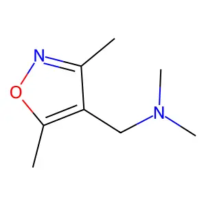 1-(3,5-dimethyl-1,2-oxazol-4-yl)-N,N-dimethylmethanamine structure