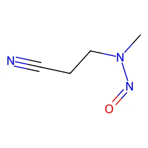 N-(2-cyanoethyl)-N-methylnitrous amide structure