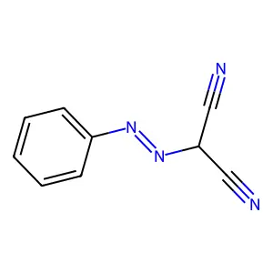 2-phenyldiazenylpropanedinitrile structure