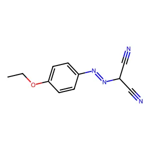 ((p-Ethoxyphenyl)azo)malononitrile structure