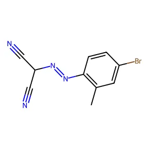 ((4-Bromo-o-tolyl)azo)malononitrile structure