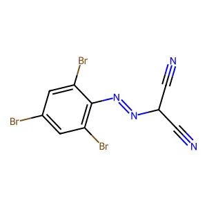 ((2,4,6-Tribromophenyl)azo)malononitrile structure