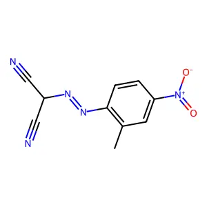 ((4-Nitro-o-tolyl)azo)malononitrile structure