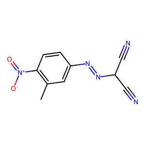((4-Nitro-m-tolyl)azo)malononitrile structure