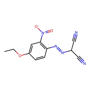 ((4-Ethoxy-2-nitrophenyl)azo)malononitrile structure