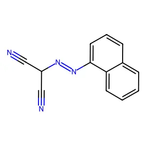 (1-Naphthylazo)malononitrile structure