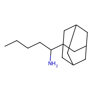 1-(1-adamantyl)pentan-1-amine structure