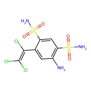 Compound C8H8Cl3N3O4S2 structure