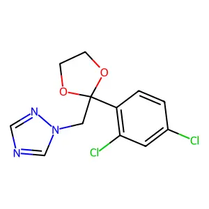 1-[[2-(2,4-dichlorophenyl)-1,3-dioxolan-2-yl]methyl]-1,2,4-triazole structure