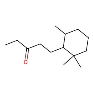 1-(2,2,6-trimethylcyclohexyl)pentan-3-one structure