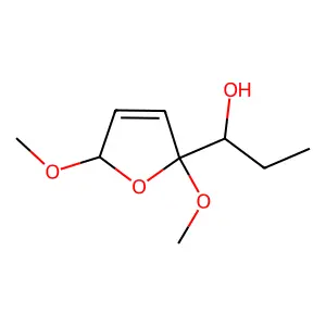 1-(2,5-dimethoxy-2H-furan-5-yl)propan-1-ol structure