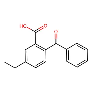 2-benzoyl-5-ethylbenzoic acid structure