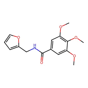 N-Furfuryl-3,4,5-trimethoxybenzamide structure