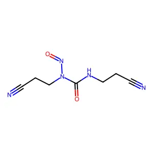 1,3-bis(2-cyanoethyl)-1-nitrosourea structure