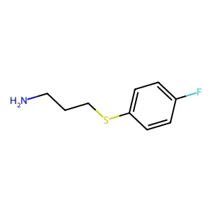 1-[(3-aminopropyl)sulfanyl]-4-fluorobenzene structure