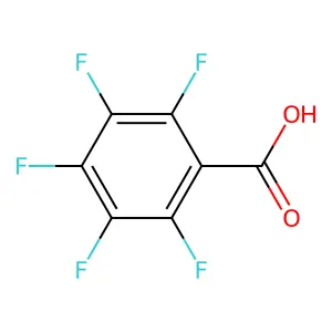 Pentafluorobenzoic acid structure