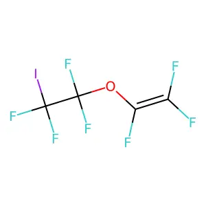 1,1,2,2-tetrafluoro-1-iodo-2-(1,2,2-trifluoroethenoxy)ethane structure