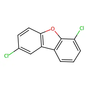 2,6-DICHLORODIBENZOFURAN structure