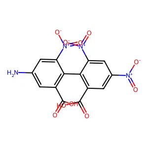 (1,1'-Biphenyl)-2,2'-dicarboxylic acid, 4-amino-4',6,6'-trinitro- structure