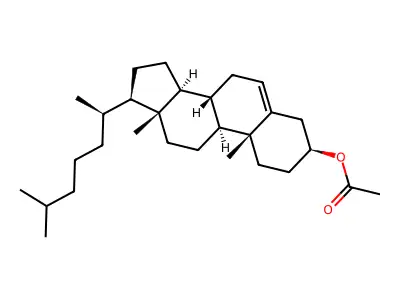 Cholesterol acetate structure