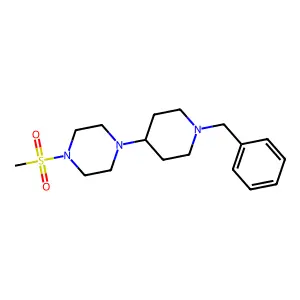 1-(1-benzylpiperidin-4-yl)-4-methylsulfonylpiperazine structure