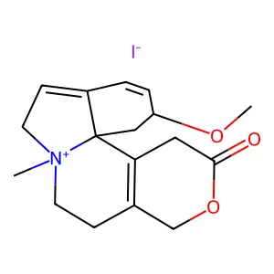 beta-Erythroidine methiodide structure