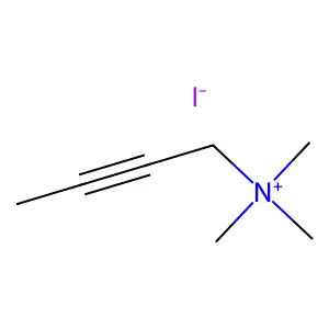 AMMONIUM, 2-BUTYNYLTRIMETHYL-, IODIDE structure