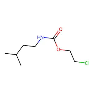 Isopentylcarbamic acid 2-chloroethyl ester structure
