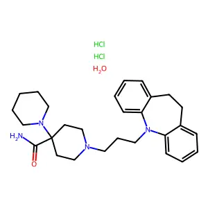 Carpipramine dihydrochloride structure