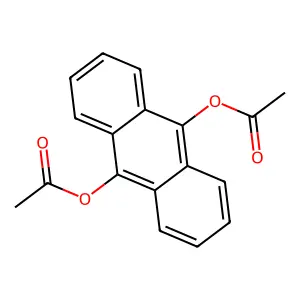 (10-acetyloxyanthracen-9-yl) acetate structure