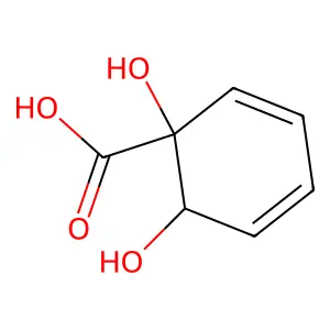 1,2-Dihydroxycyclohexa-3,5-diene-1-carboxylate structure