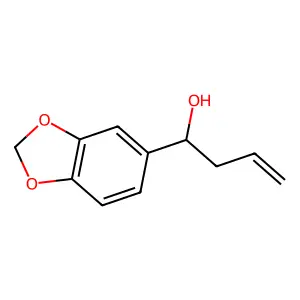 1-(1,3-benzodioxol-5-yl)but-3-en-1-ol structure