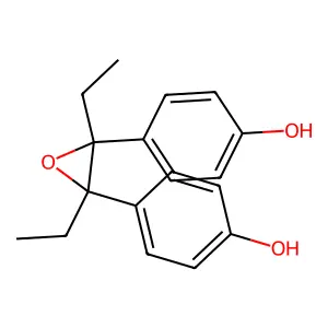 Diethylstilbestrol epoxide structure