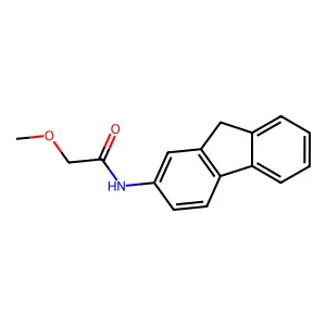 N-(9H-fluoren-2-yl)-2-methoxyacetamide structure
