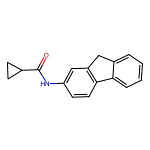 N-(9H-fluoren-2-yl)cyclopropanecarboxamide structure