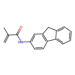 N-(9H-fluoren-2-yl)-2-methylprop-2-enamide structure
