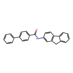 N-(9H-fluoren-2-yl)-4-phenylbenzamide structure