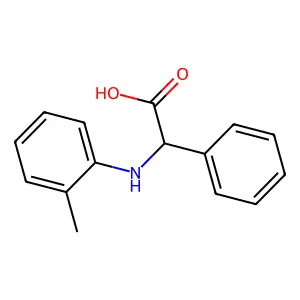 2-(2-methylanilino)-2-phenylacetic acid structure