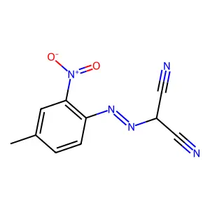 ((2-Nitro-p-tolyl)azo)malononitrile structure