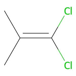1,1-dichloro-2-methylprop-1-ene structure
