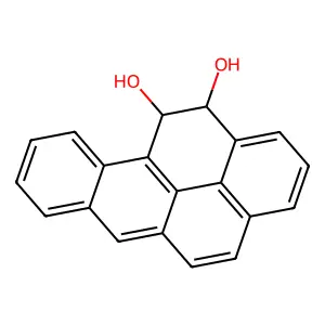trans-Benzo(a)pyrene-11,12-dihydrodiol structure