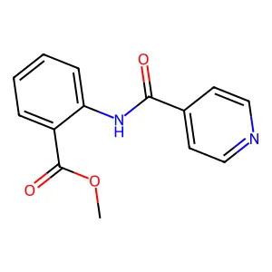 methyl 2-(pyridine-4-carbonylamino)benzoate structure
