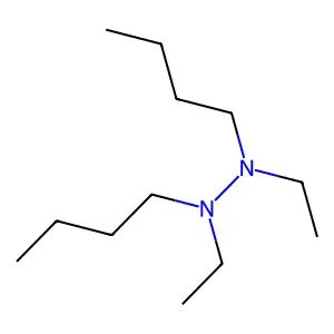 1,1-Dibutyl-2,2-diethylhydrazine structure