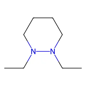 1,2-Diazacyclohexane, 1,2-diethyl- structure