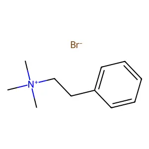trimethyl(2-phenylethyl)azanium bromide structure